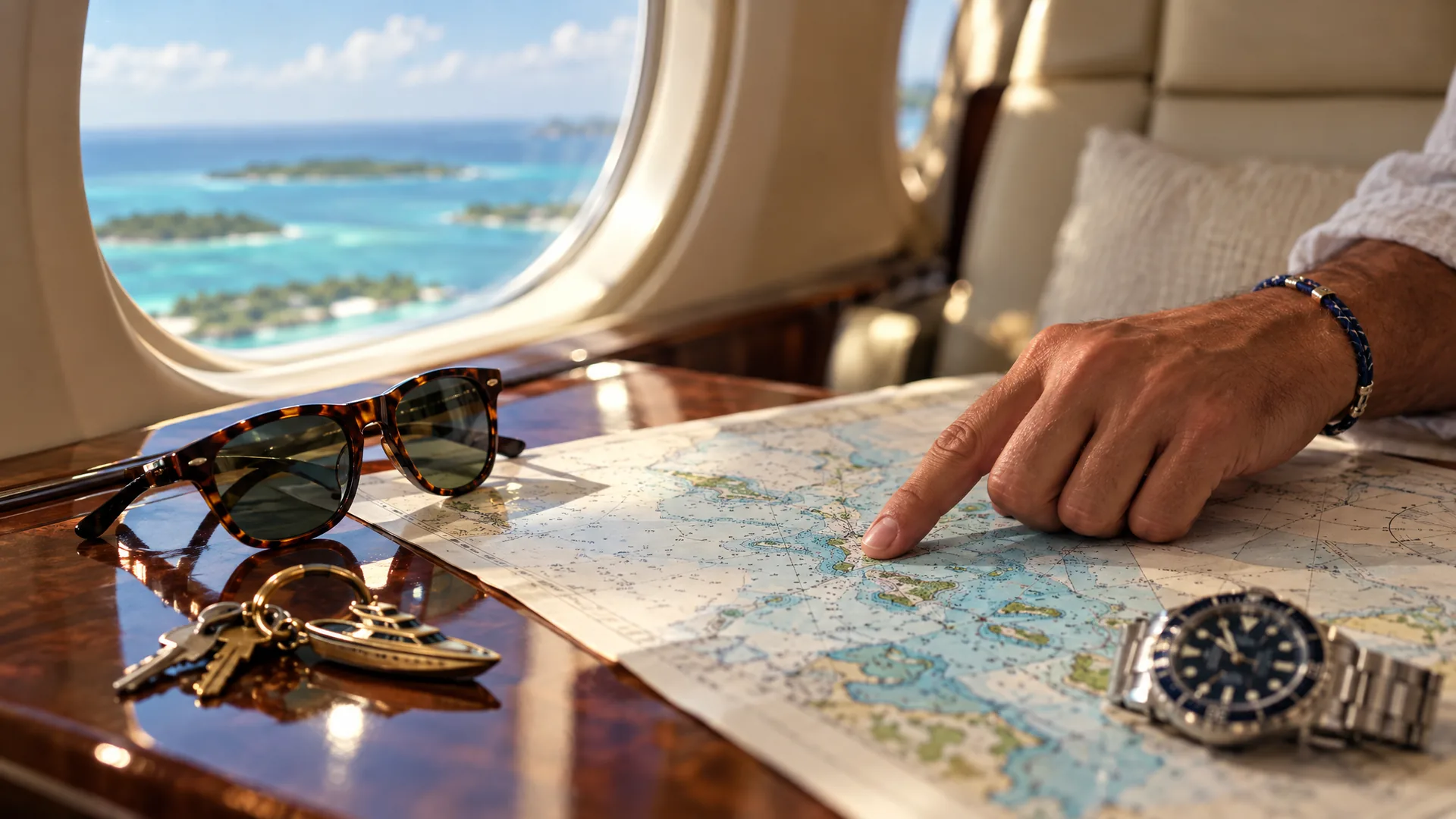 Detalle mapa nautico de Fly Select