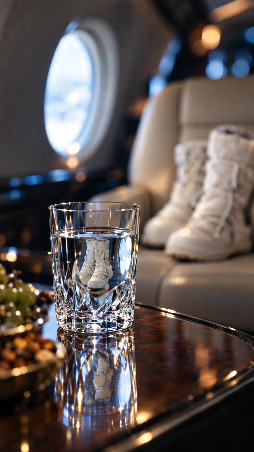 Detalle vaso reflejo de Fly Select